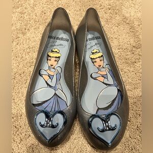 Mini Melissa Cinderella shoes girls size US Size 13. Barely worn indoors.